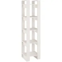 vidaXL Bibliothèque/Séparateur de pièce Blanc 41x35x160 cm Pin massif