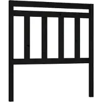 vidaXL Tête de lit noir 96x4x100 cm pin massif