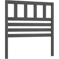 vidaXL Tête de lit Gris 81x4x100 cm Pin massif