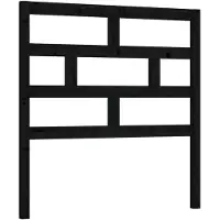 vidaXL Tête de lit noir 81x4x100 cm pin massif