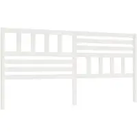 vidaXL Tête de lit blanc 206x4x100 cm pin massif