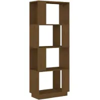 vidaXL Bibliothèque/Séparateur de pièce Marron miel 51x25x132 cm Pin
