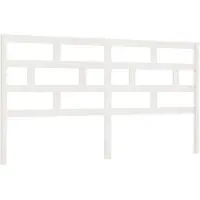 vidaXL Tête de lit blanc 186x4x100 cm pin massif