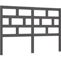 vidaXL Tête de lit Gris 166x4x100 cm Pin massif