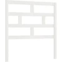 vidaXL Tête de lit blanc 96x4x100 cm pin massif