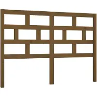vidaXL Tête de lit marron miel 126x4x100 cm Pin massif