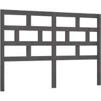 vidaXL Tête de lit Gris 126x4x100 cm Pin massif