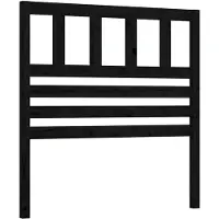 vidaXL Tête de lit noir 106x4x100 cm pin massif