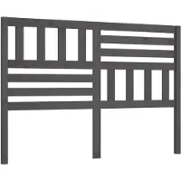vidaXL Tête de lit Gris 166x4x100 cm Pin massif