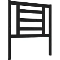 vidaXL Tête de lit noir 81x4x100 cm pin massif