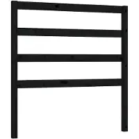 vidaXL Tête de lit noir 81x4x100 cm pin massif