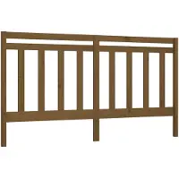 vidaXL Tête de lit marron miel 206x4x100 cm Pin massif