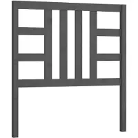 vidaXL Tête de lit Gris 96x4x100 cm Pin massif