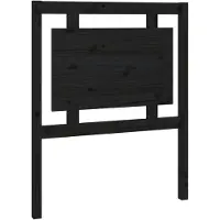 vidaXL Tête de lit noire 80,5x4x100 cm pin massif