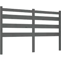 vidaXL Tête de lit Gris 186x4x100 cm Pin massif