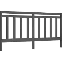 vidaXL Tête de lit Gris 206x4x100 cm Pin massif