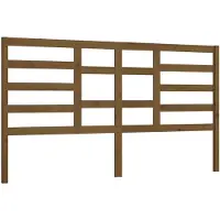 vidaXL Tête de lit marron miel 206x4x104 cm Pin massif