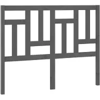 vidaXL Tête de lit Gris 125,5x4x100 cm Pin massif