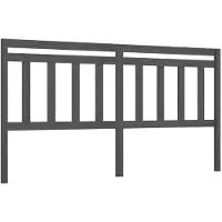 vidaXL Tête de lit Gris 206x4x100 cm Pin massif