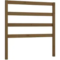 vidaXL Tête de lit marron miel 106x4x100 cm Pin massif