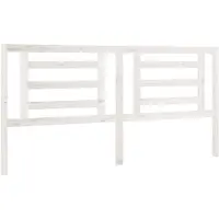 vidaXL Tête de lit blanc 186x4x100 cm pin massif
