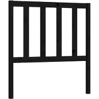 vidaXL Tête de lit noir 81x4x100 cm pin massif