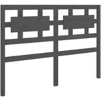 vidaXL Tête de lit Gris 145,5x4x100 cm Pin massif