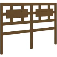 vidaXL Tête de lit marron miel 125,5x4x100 cm Pin massif