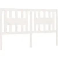 vidaXL Tête de lit blanc 146x4x100 cm pin massif