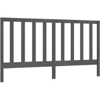 vidaXL Tête de lit Gris 206x4x100 cm Pin massif