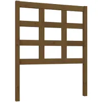 vidaXL Tête de lit marron miel 80,5x4x100 cm Pin massif