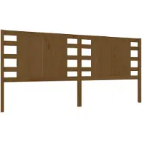 vidaXL Tête de lit marron miel 126x4x100 cm Pin massif