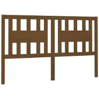 vidaXL Tête de lit marron miel 126x4x100 cm Pin massif