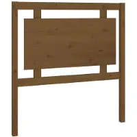 vidaXL Tête de lit marron miel 95,5x4x100 cm Pin massif