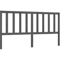 vidaXL Tête de lit Gris 186x4x100 cm Pin massif