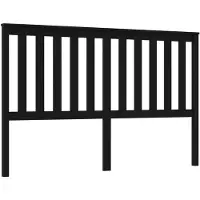 vidaXL Tête de lit noire 166x6x101 cm pin massif