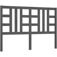 vidaXL Tête de lit Gris 146x4x100 cm Pin massif