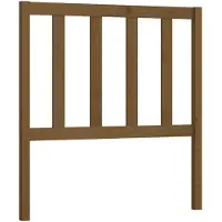vidaXL Tête de lit marron miel 81x4x100 cm Pin massif