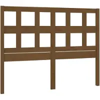 vidaXL Tête de lit marron miel 125,5x4x100 cm Pin massif