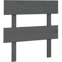 vidaXL Tête de lit Gris 93,5x3x81 cm Pin massif