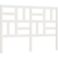 vidaXL Tête de lit blanc 126x4x104 cm pin massif