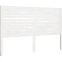 vidaXL Tête de lit blanc 146x4x100 cm pin massif