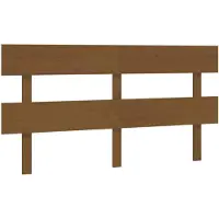 vidaXL Tête de lit marron miel 154x3x81 cm Pin massif