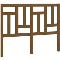 vidaXL Tête de lit Marron miel 125,5x4x100 cm Bois massif de pin