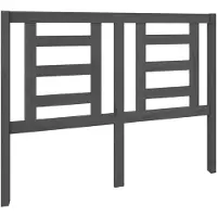 vidaXL Tête de lit Gris 126x4x100 cm Pin massif