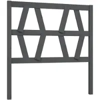 vidaXL Tête de lit Gris 96x4x100 cm Pin massif