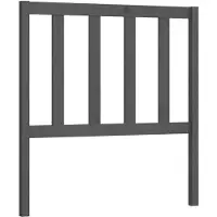 vidaXL Tête de lit Gris 81x4x100 cm Pin massif