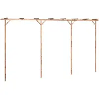 vidaXL Pergola Bambou 385x40x205 cm
