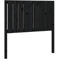 vidaXL Tête de lit noire 95,5x4x100 cm pin massif