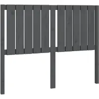 vidaXL Tête de lit Gris 125,5x4x100 cm Pin massif